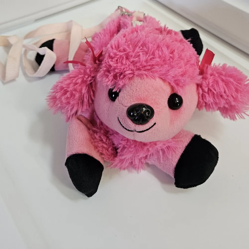 Pink Plush Poodle Kids Handbag 9